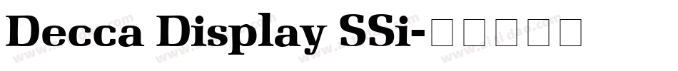 Decca Display SSi字体转换